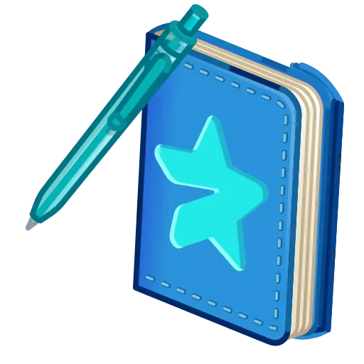 💎 Стикер «Star Notepad» для Telegram
