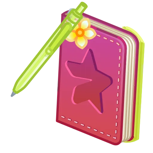 💎 Стикер «Star Notepad» для Telegram