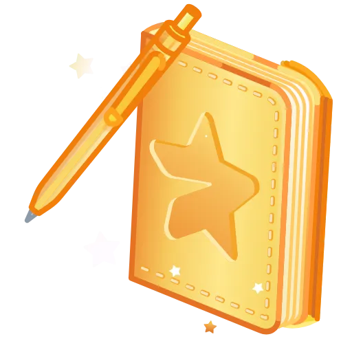 💎 Стикер «Star Notepad» для Telegram