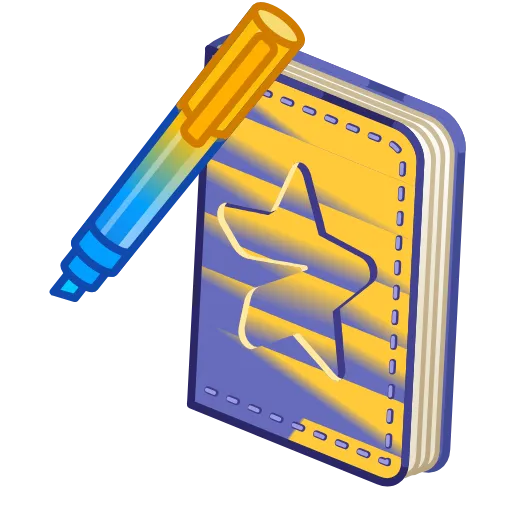 💎 Стикер «Star Notepad» для Telegram