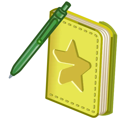 💎 Стикер «Star Notepad» для Telegram