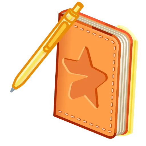 💎 Стикер «Star Notepad» для Telegram
