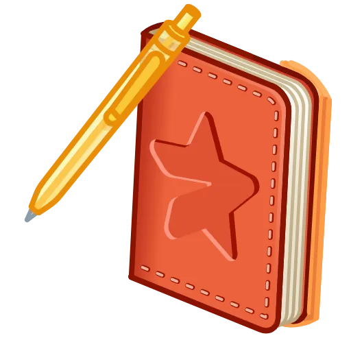 🗒 Эмодзи «Star Notepad» для Telegram