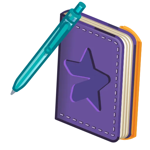 🗒 Эмодзи «Star Notepad» для Telegram