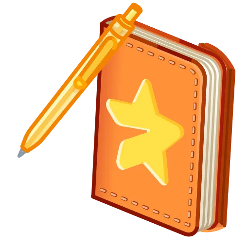 🗒 Эмодзи «Star Notepad» для Telegram