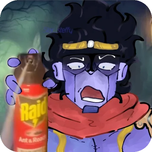 💀 Стикер «Star Platinum» для Telegram