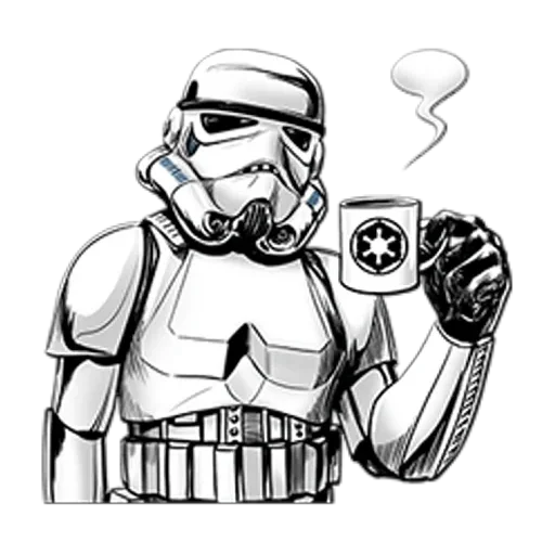 ☕ Стикер «Star Wars Галактическая Империя» для Telegram