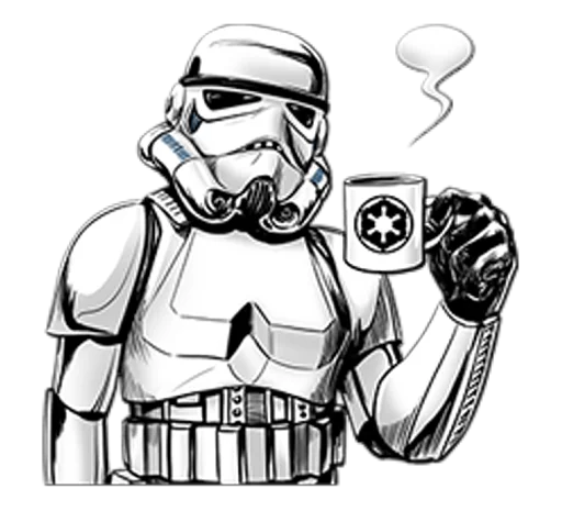 ☕ Стикер «Star Wars Imperial» для Telegram