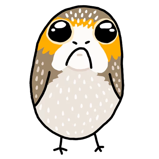 🙃 Стикер «Star Wars Porgs» для Telegram
