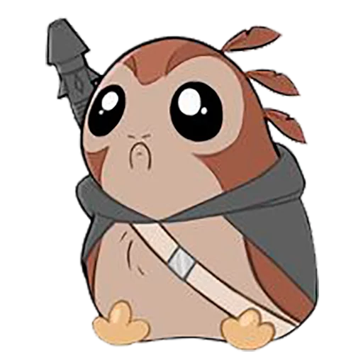 👩 Стикер «Star Wars Porgs» для Telegram