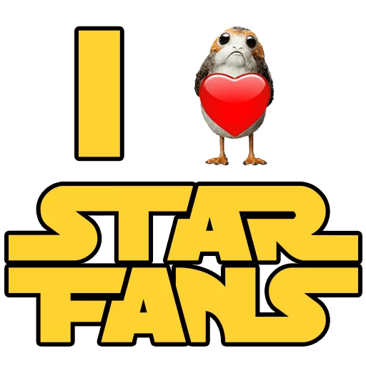 ❤ Стикер «Star Wars Porgs» для Telegram