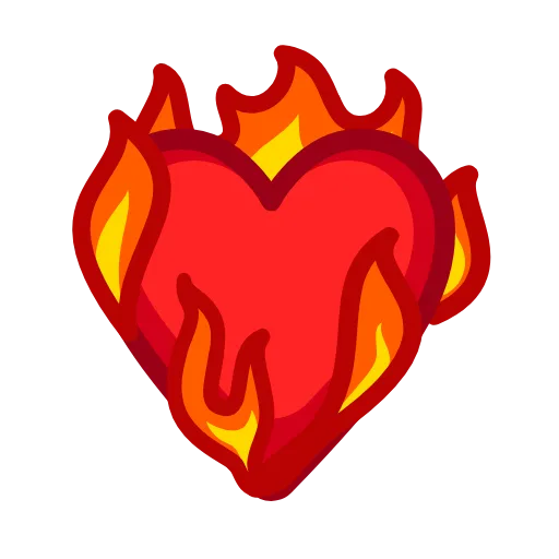 ❤️‍🔥 Эмодзи «Static Reactions» для Telegram