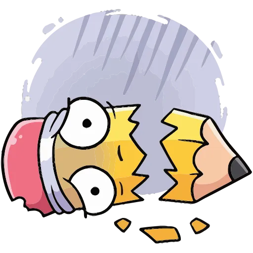 😫 Эмодзи «Канцелярики» для Telegram