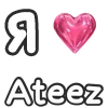 Стикер 39 Love K