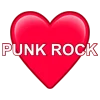 ❤️ Эмодзи «I love punk rock» для Telegram