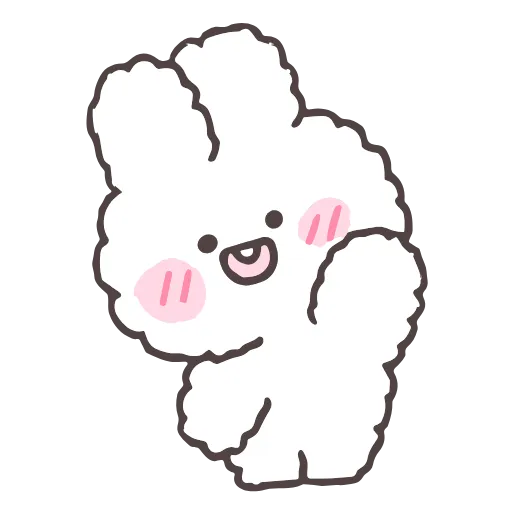 Стикер 30 tiny bunny stickers