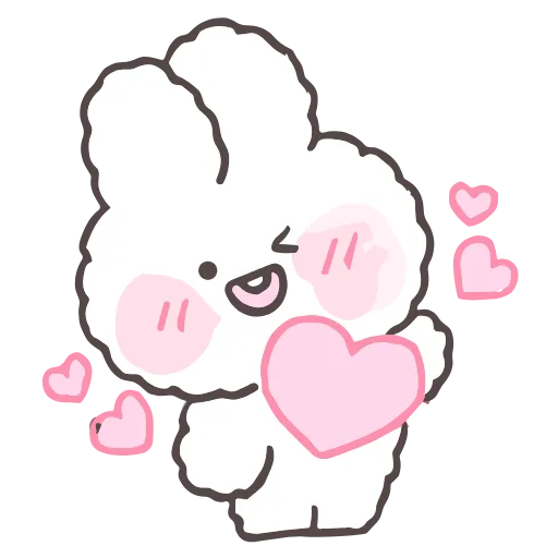 Стикер 21 tiny bunny stickers
