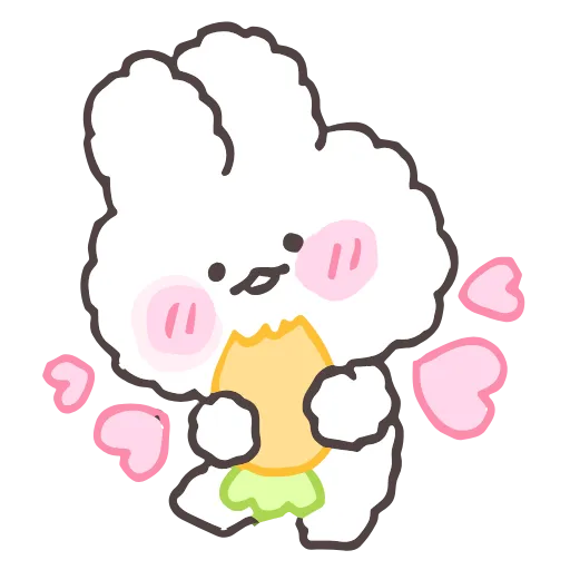 Стикер 27 tiny bunny stickers
