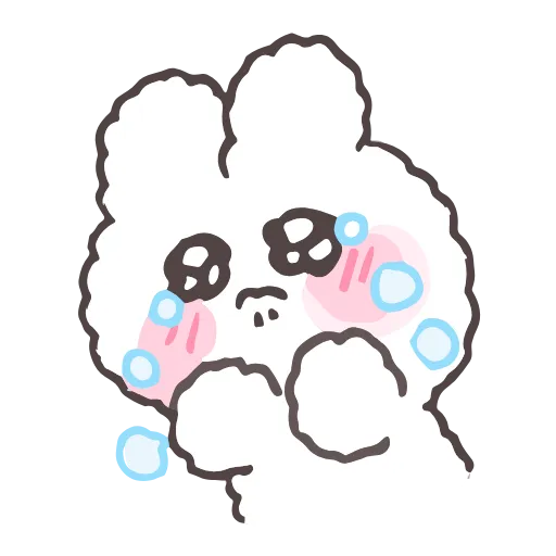 Стикер 24 tiny bunny stickers
