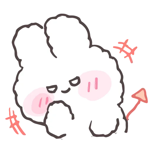Стикер 23 tiny bunny stickers