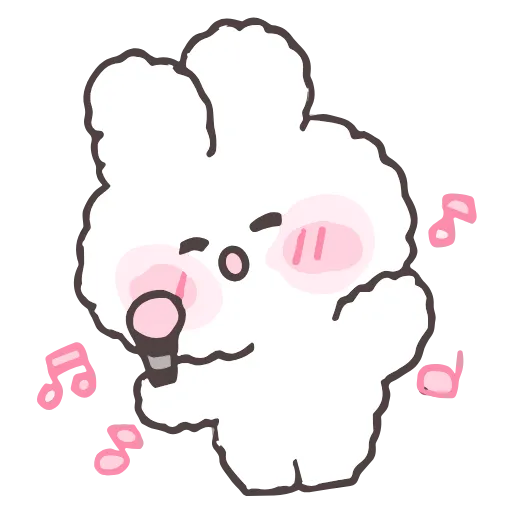 Стикер 26 tiny bunny stickers