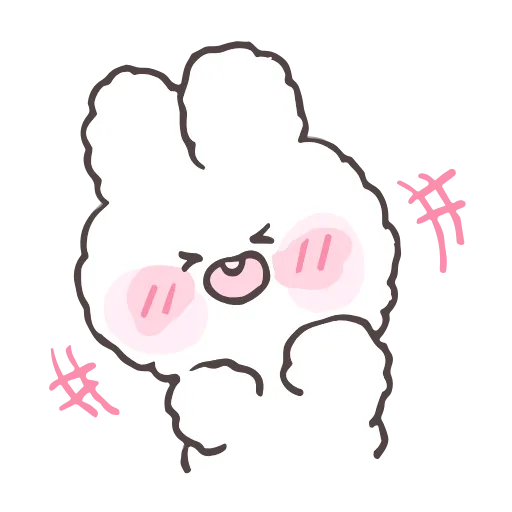 Стикер 11 tiny bunny stickers