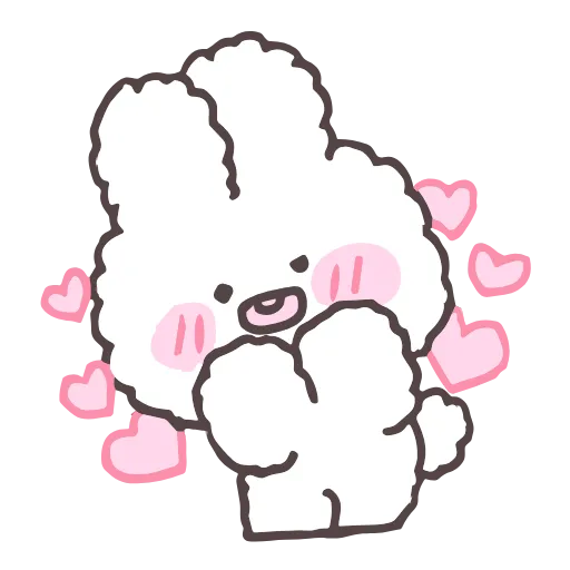 Стикер 29 tiny bunny stickers