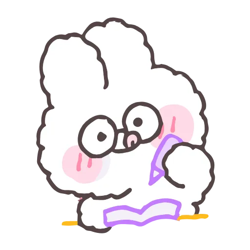 Стикер 28 tiny bunny stickers