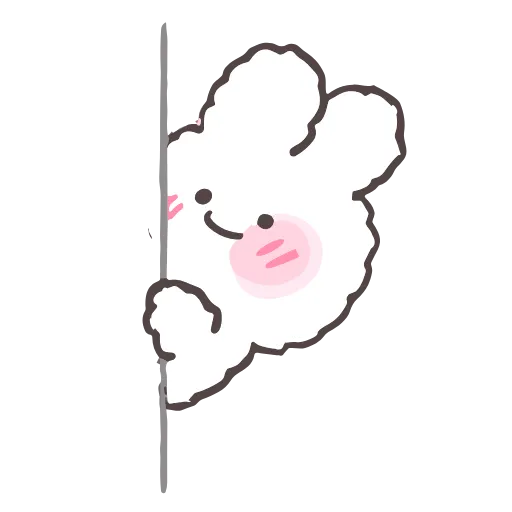 Стикер 32 tiny bunny stickers