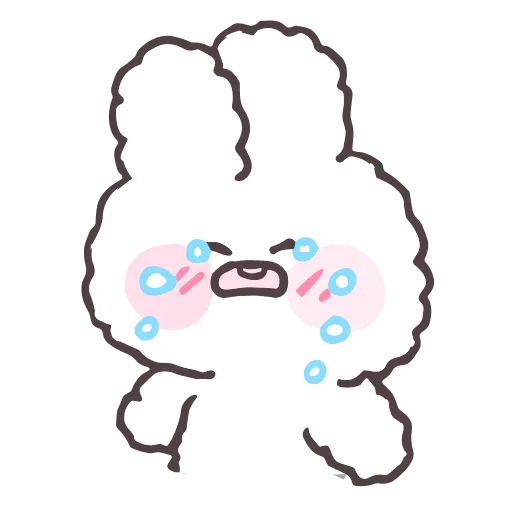 Стикер 17 tiny bunny stickers