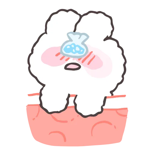 Стикер 16 tiny bunny stickers