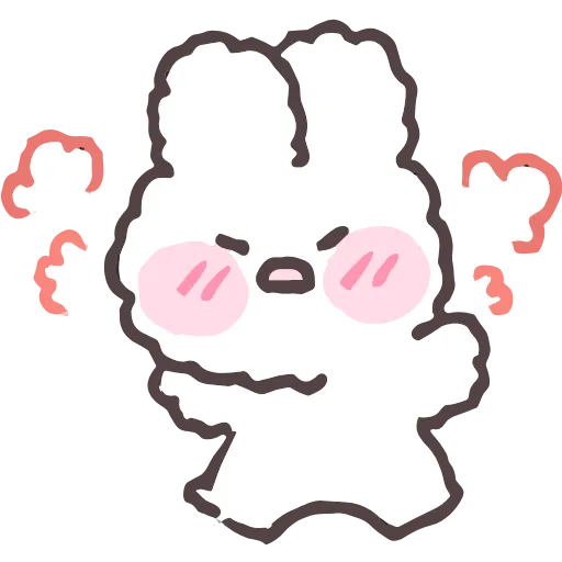 Стикер 19 tiny bunny stickers