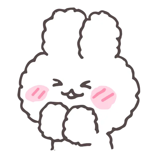 Стикер 9 tiny bunny stickers