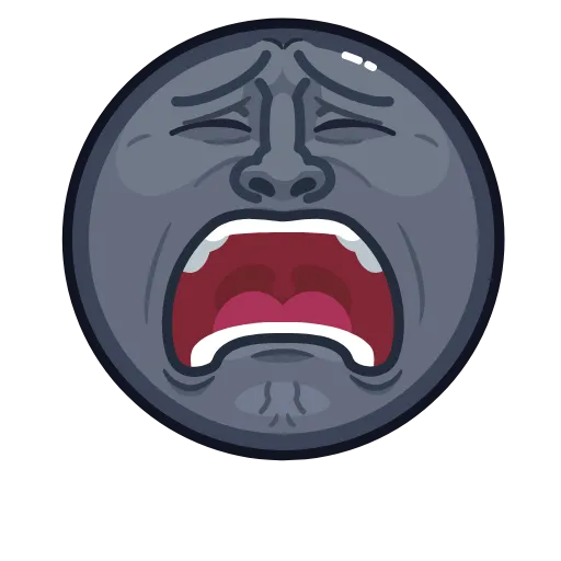 😫 Стикер «Stealth Moon» для Telegram