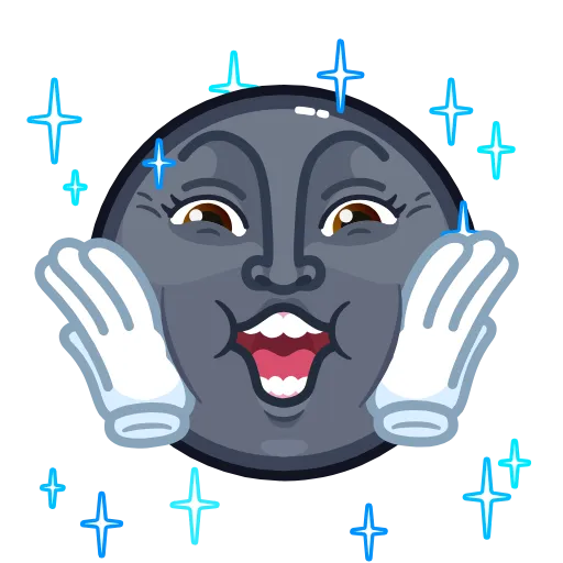 😀 Стикер «Stealth Moon» для Telegram
