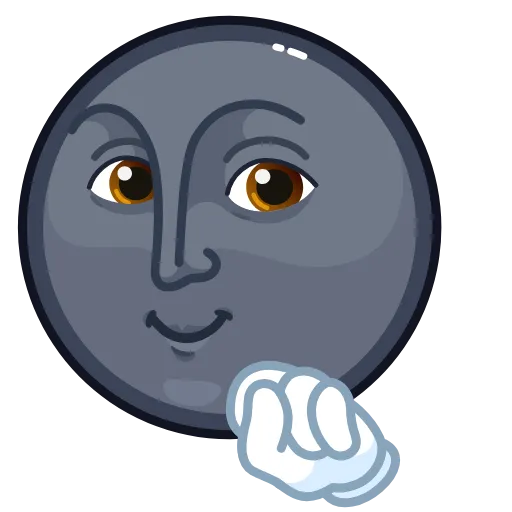 😏 Стикер «Stealth Moon» для Telegram