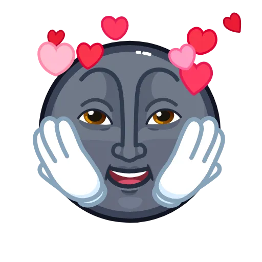 🥰 Стикер «Stealth Moon» для Telegram