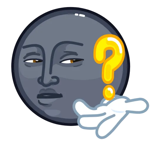 😕 Стикер «Stealth Moon» для Telegram