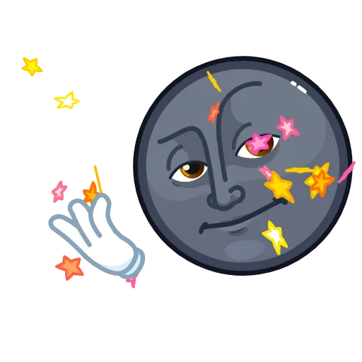 😏 Стикер «Stealth Moon» для Telegram