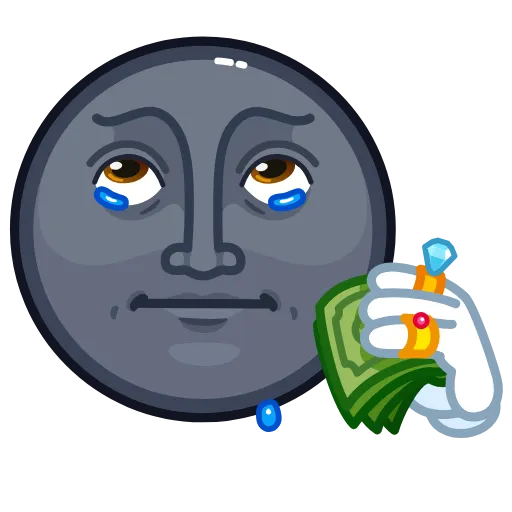 😢 Стикер «Stealth Moon» для Telegram