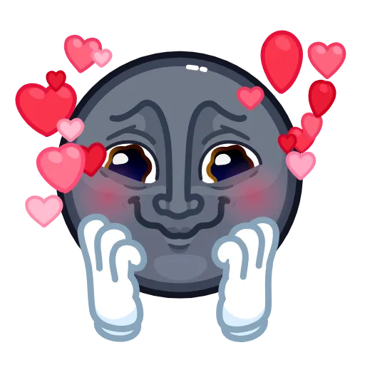 🥰 Стикер «Stealth Moon» для Telegram