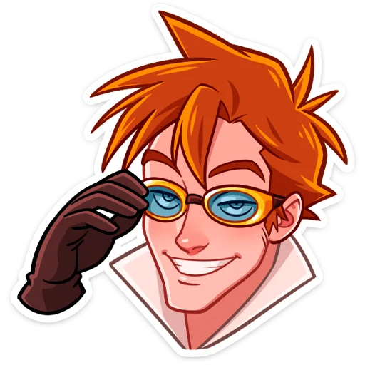 😎 Стикер «Стим • Steam boy» для Telegram