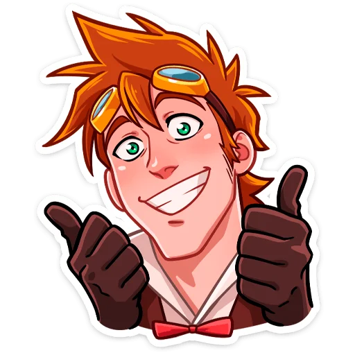 👍 Стикер «Стим • Steam boy» для Telegram