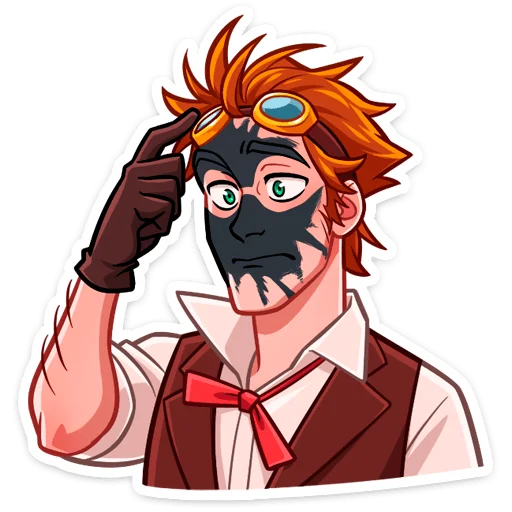 😔 Стикер «Стим • Steam boy» для Telegram