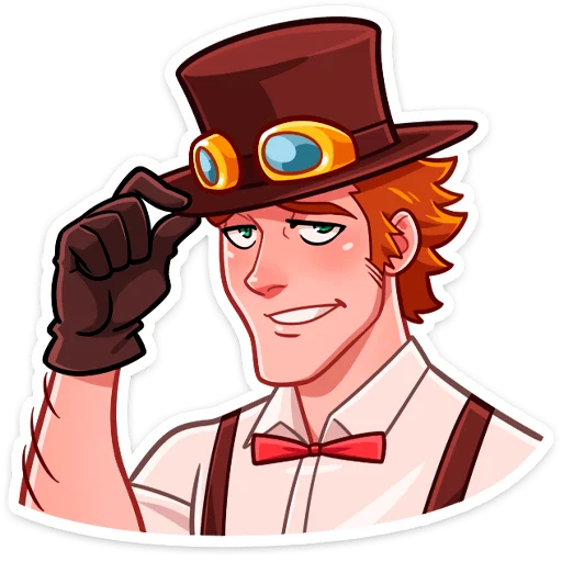 😔 Стикер «Стим • Steam boy» для Telegram