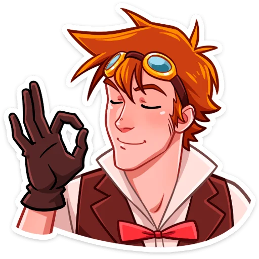 👌 Стикер «Стим • Steam boy» для Telegram
