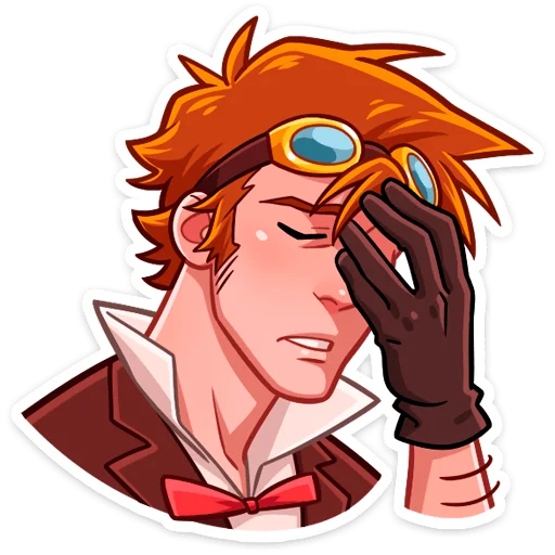 😔 Стикер «Стим • Steam boy» для Telegram