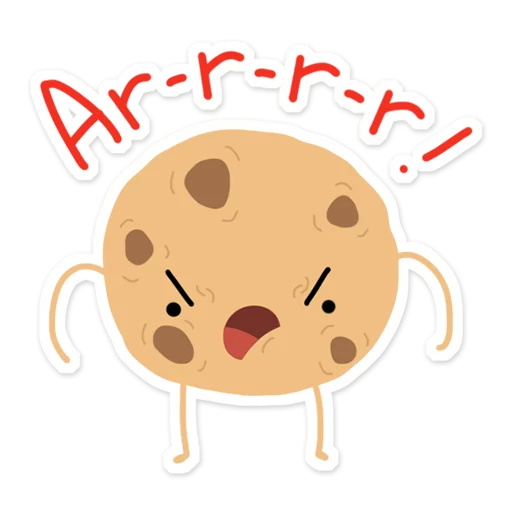 😠 Стикер «Cookies» для Telegram