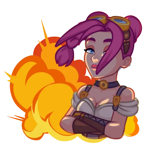 😎 Стикер «Steamy Julia» для Telegram