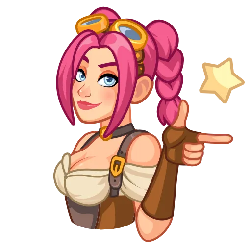 😉 Стикер «Steamy Julia» для Telegram